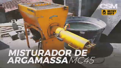 Maquina Argamassadeira 45 Litros/ 220V Trifásico - CSM-MC-45